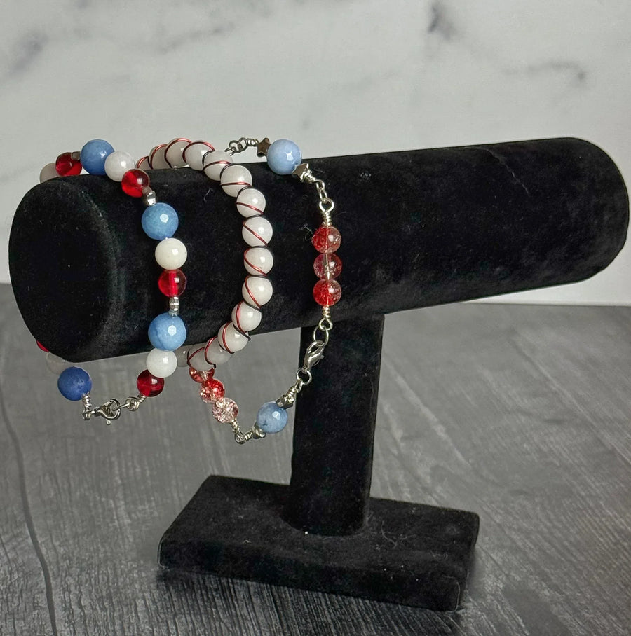 4th of July Themed Bracelets - Simply Rustic Jewelry