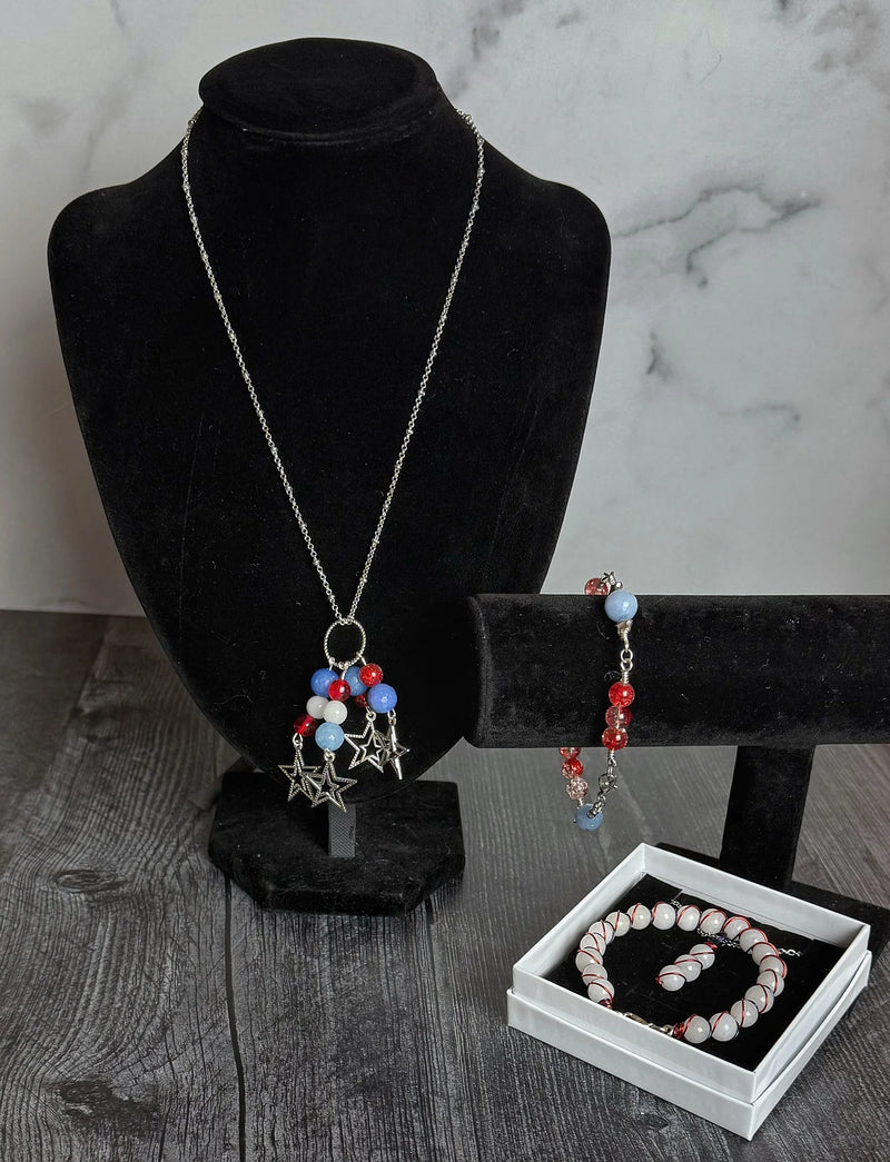 4th of July Themed Matching Jewelry Sets - Simply Rustic Jewelry