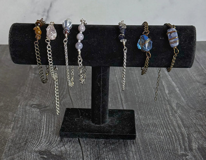 Gemstone, Crystal and/or Glass Bracelet - Simply Rustic Jewelry