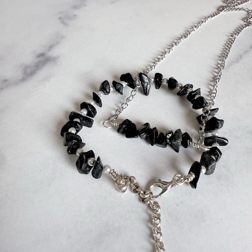Obsidian Dreams Collection - Matching Obsidian Necklace and Bracelet