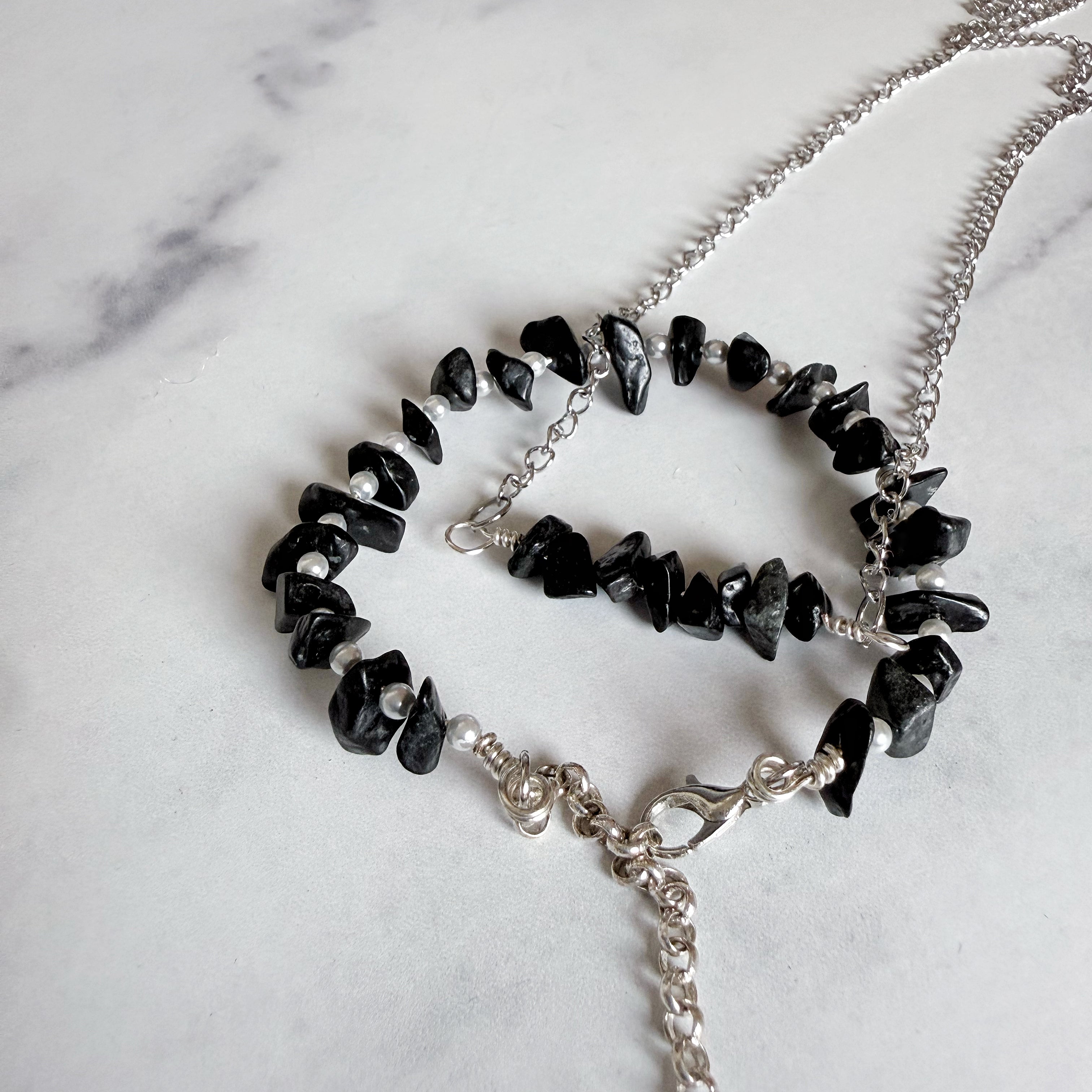 Obsidian Dreams Collection - Matching Obsidian Necklace and Bracelet