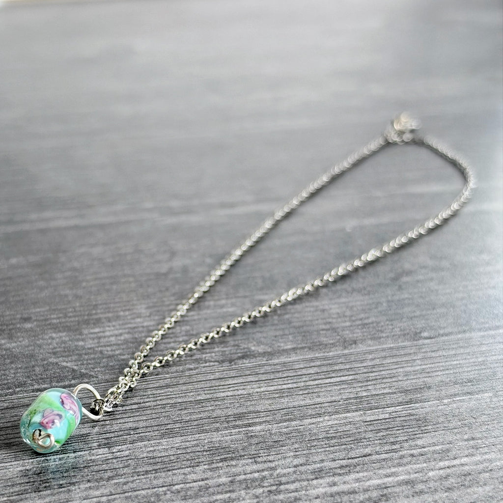 Prism Sky Necklace - Glass Pendant Necklace