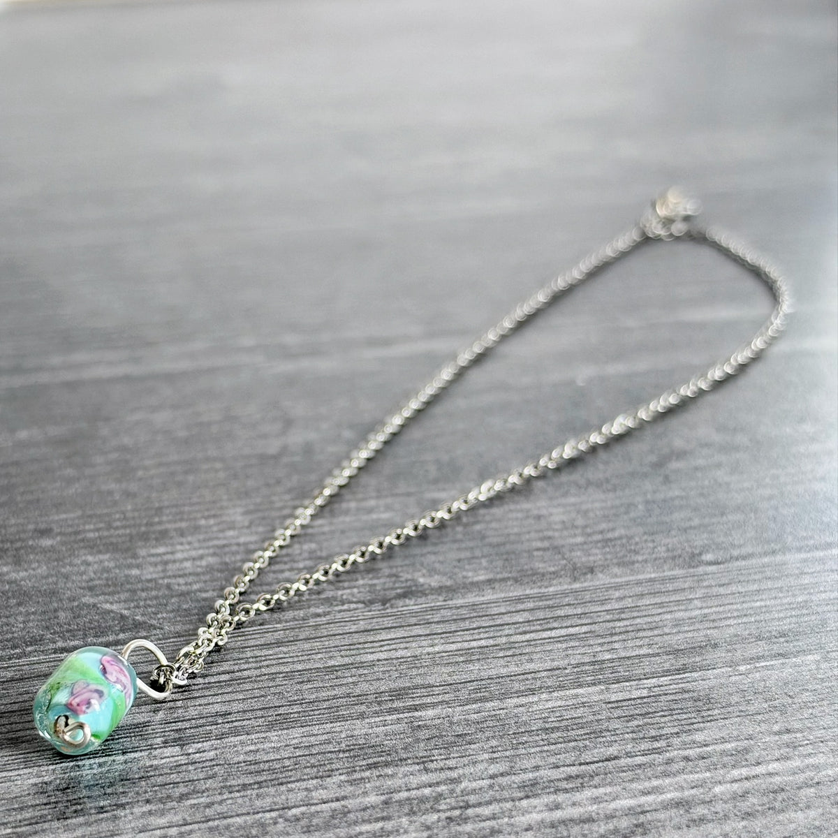 Prism Sky Necklace - Glass Pendant Necklace