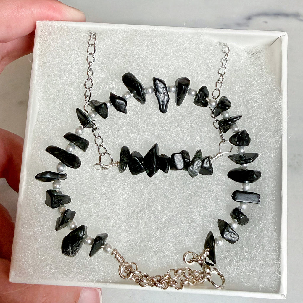 Obsidian Dreams Collection - Matching Obsidian Necklace and Bracelet