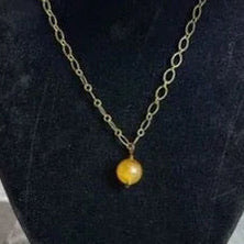 Autumn Harvest Necklace - Handmade Garnet Beaded Necklace