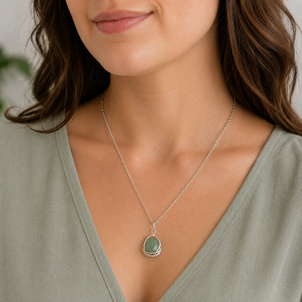 Emerald Tides Collection - Matching Aventurine and Moss Agate Jewelry Set