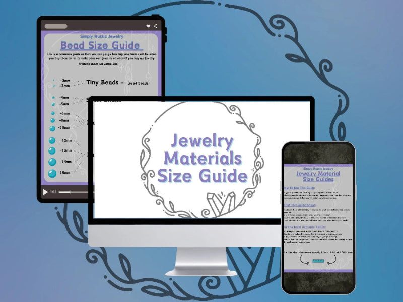 Jewelry Material Size Guide - Simply Rustic Jewelry