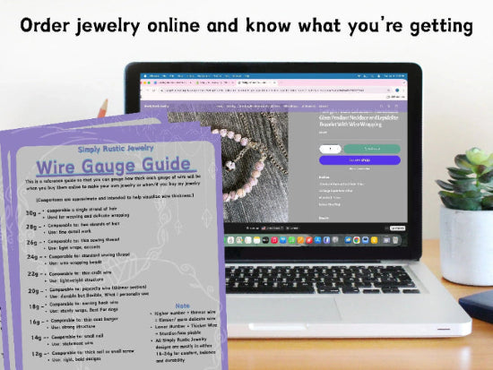 Jewelry Material Size Guide - Simply Rustic Jewelry