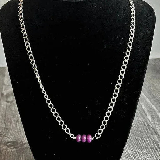 "Simply Rustic" Segments Collection - Matching Necklace and Bracelet Set - Beaded Bar Necklace and Link Bracelet - Simply Rustic Jewelry
