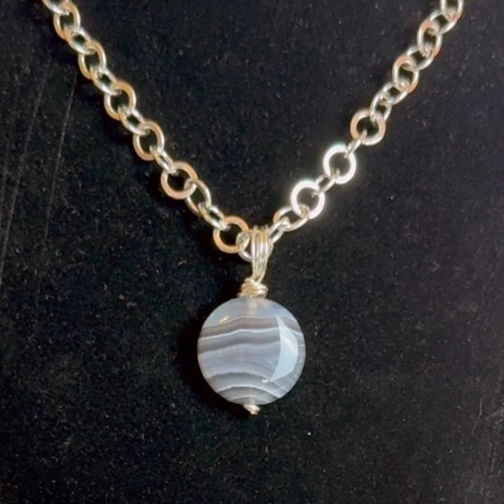 Simple and Sweet Necklace - Handmade Agate Bracelet - Simply Rustic Jewelry