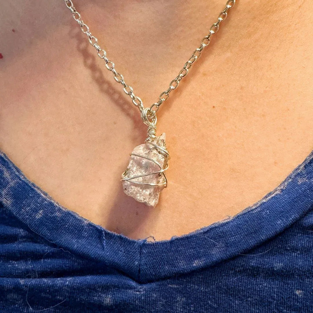 Pop of Color Collection -Matching Lapidolite Necklace and Tiger's Eye Bracelet Set - Simply Rustic Jewelry