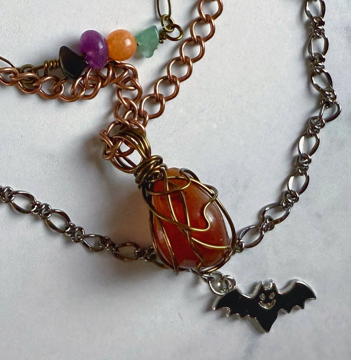 Eve of Eerie Whispers Necklace Stack - Simply Rustic Jewelry