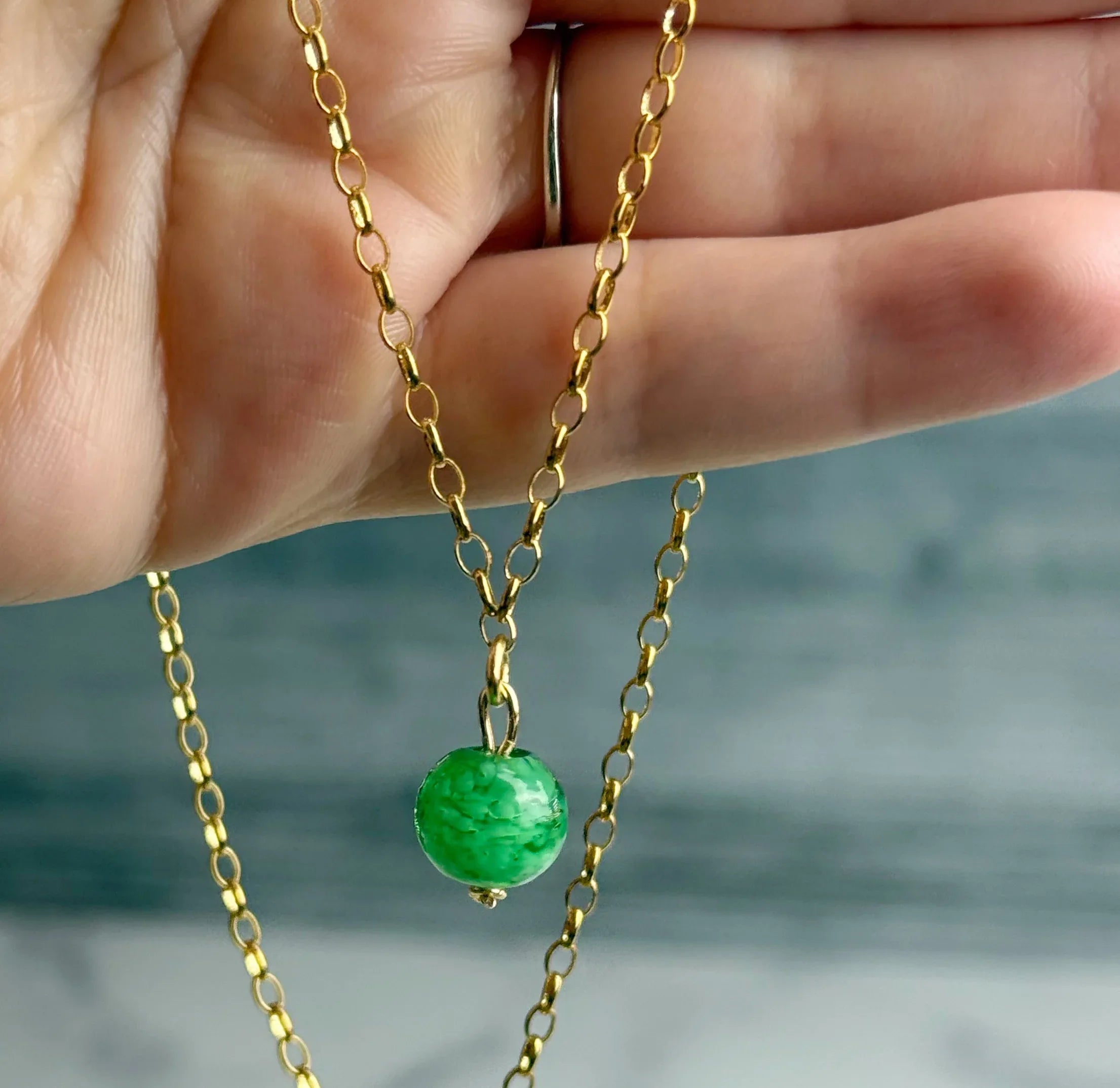 Christmas Sparkles Necklace - Glass Beaded Bracelet - Simply Rustic Jewelry