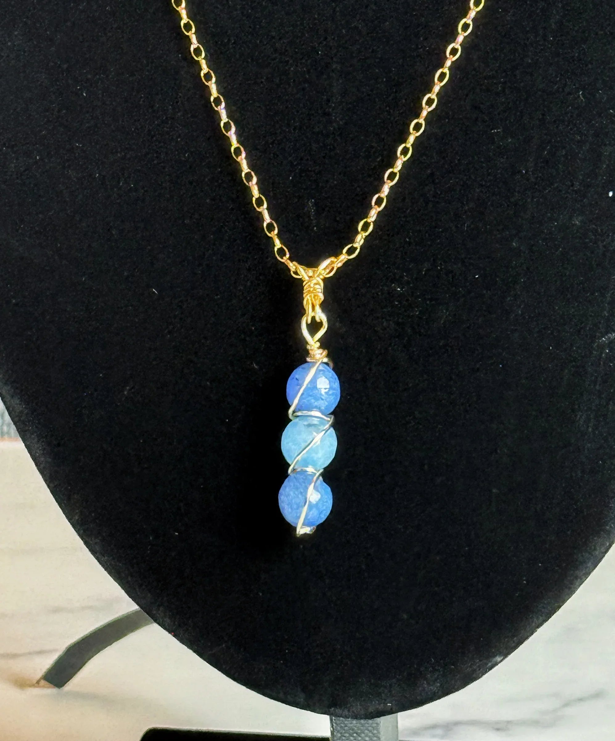 Dragon's Den Necklace - Dragon's Vein Beaded Pendant Necklace - Simply Rustic Jewelry