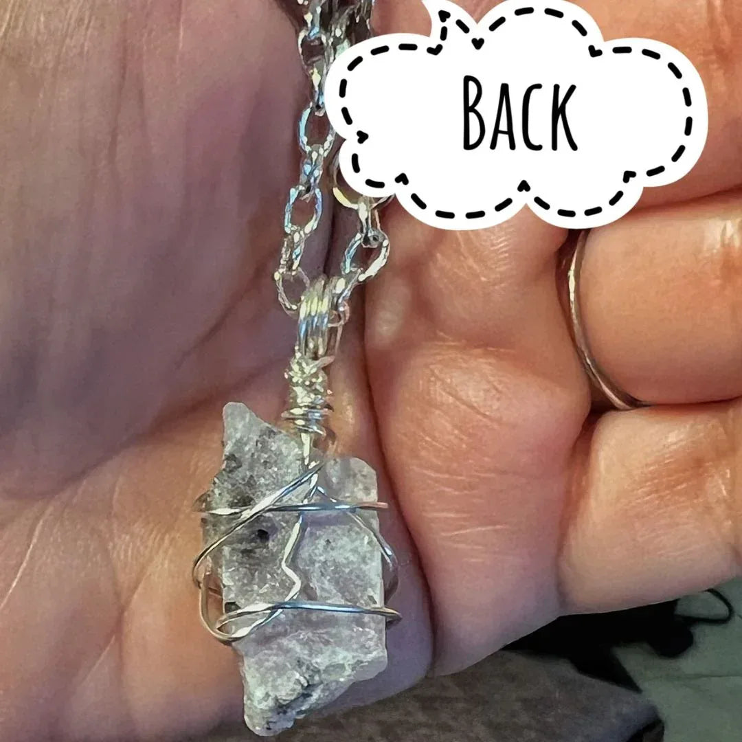 Pop of Color Collection -Matching Lapidolite Necklace and Tiger's Eye Bracelet Set - Simply Rustic Jewelry