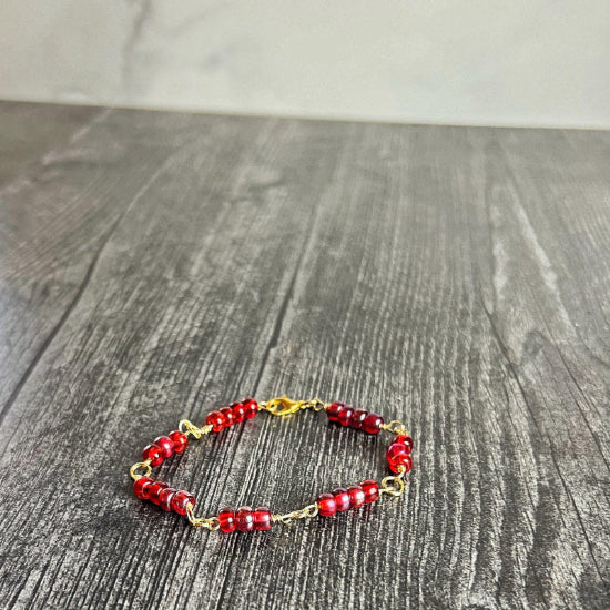 Fiery Foliage Bracelet -Link Bracelet - Simply Rustic Jewelry