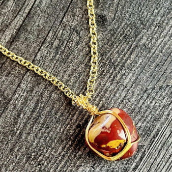 Fiery Foliage Collection -Matching Necklace and Bracelet Set - Simply Rustic Jewelry