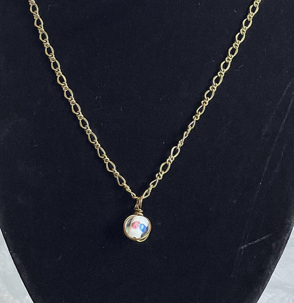 Bright Meadows Necklace -beaded pendant necklace - Simply Rustic Jewelry