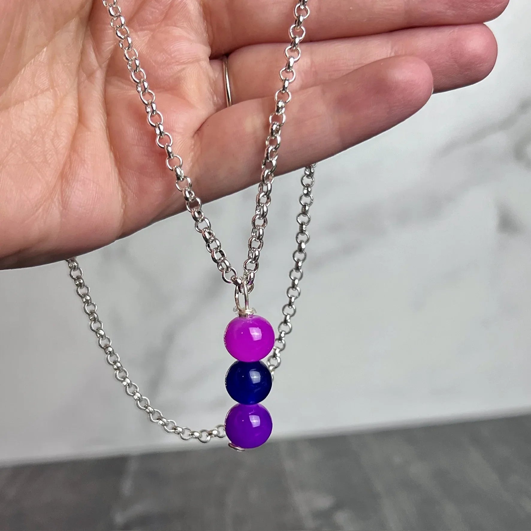 Fluid Spectrum Collection -Matching Necklace and Bracelet Set With Glass Beads - Simply Rustic Jewelry