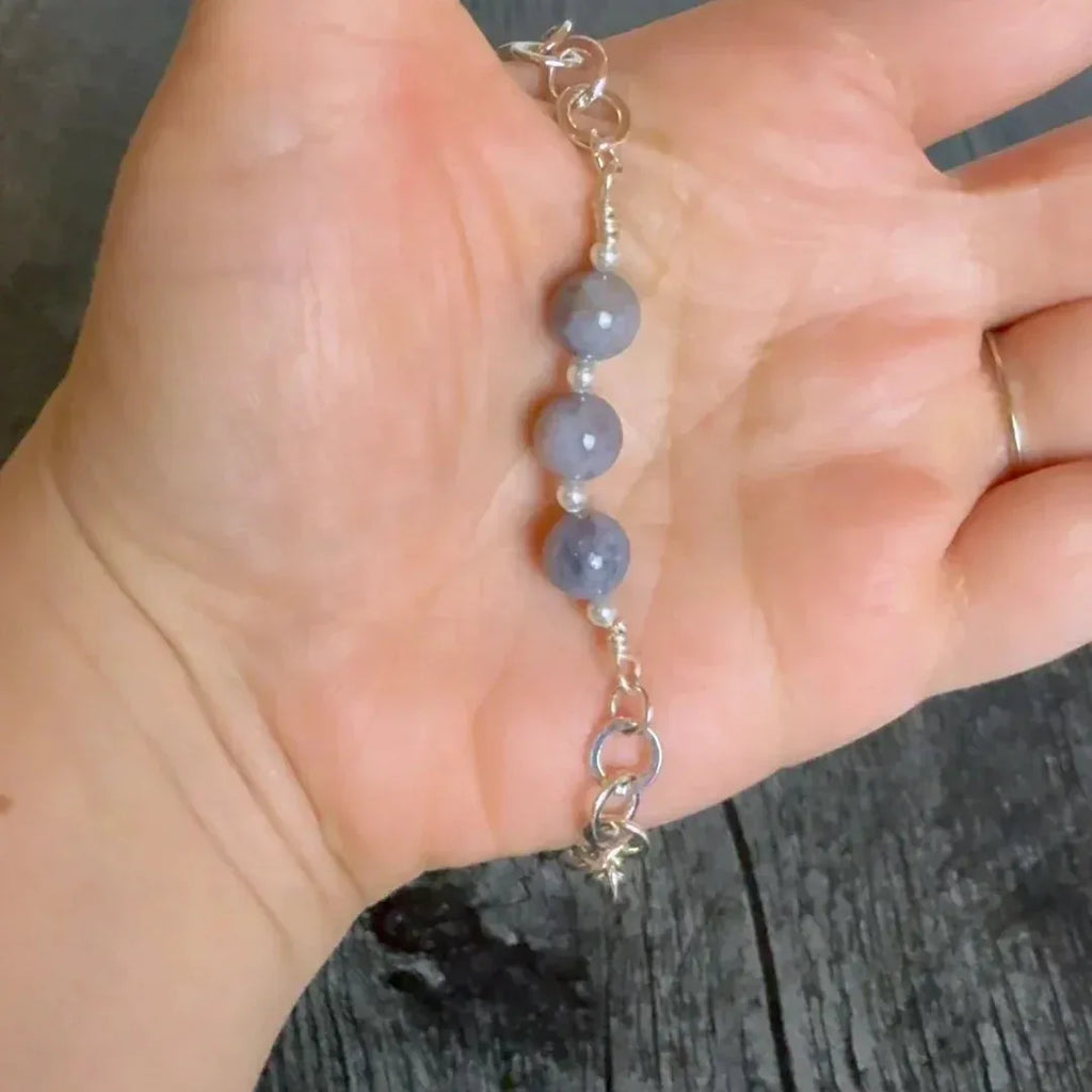Simple and Sweet Collection - Handmade Agate Necklace and Bracelet - Simply Rustic Jewelry